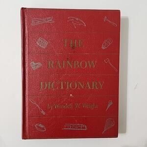 1959 The Rainbow Dictionary by Wendell W Wright Children's Illustrated Vintage
